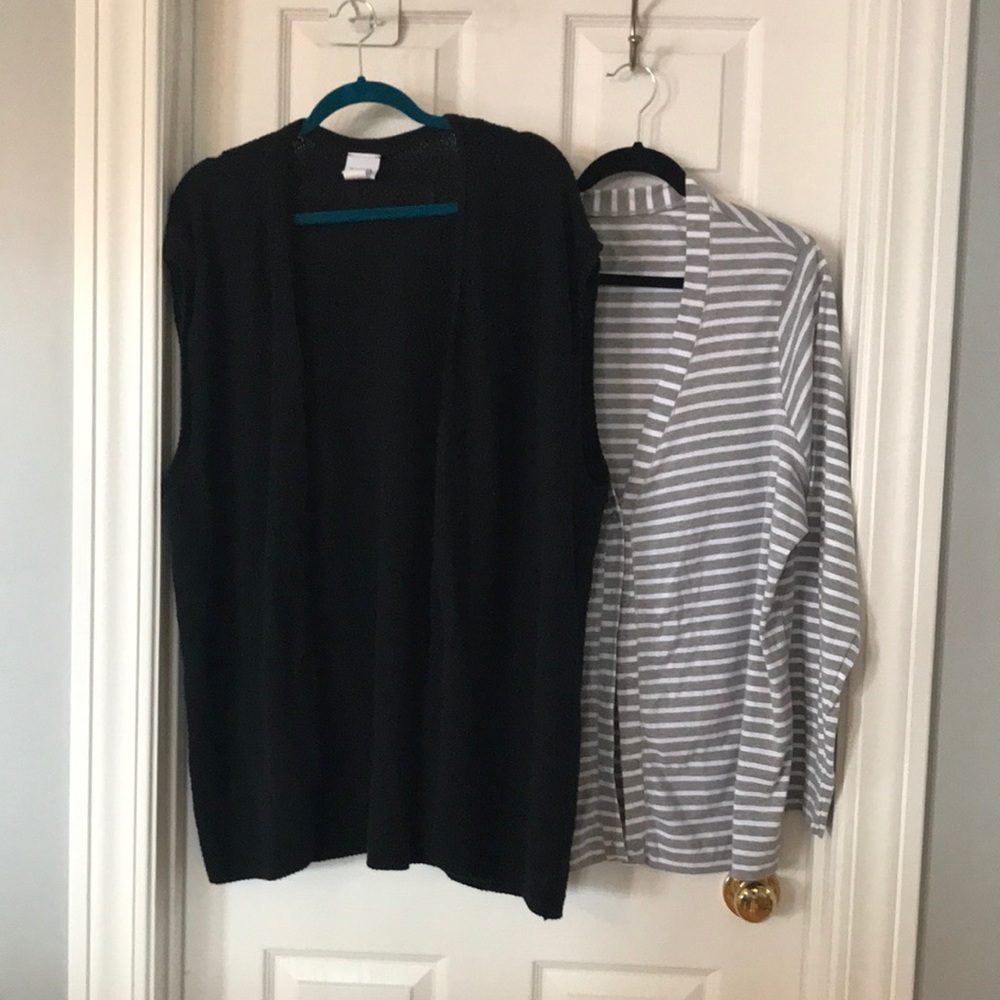 3X Cardigan and Sweater Vest